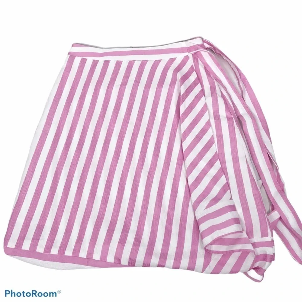 Lucy Paris Teagan striped midi skirt pink nwt - Picture 5 of 12